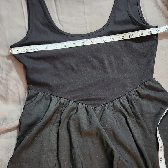 American Eagle Outfitters Black A-Line Corset Cut‎ Maxi Dress - Picture 4 of 5